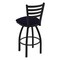 Holland Bar Stool Co 36" Swivel Bar Stool, Black Wrinkle, Canter Twilight Seat 41036BW002 - alternate 3
